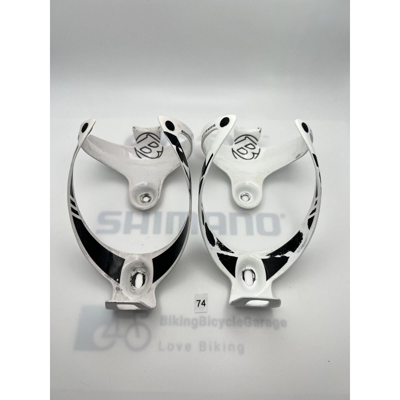 (2) Bontrager RXL Carbon Bottle Cages Glossy White 45g